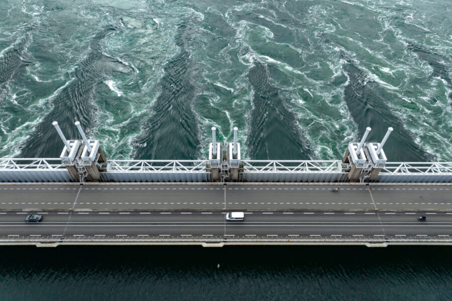 Eastern Scheldt Storm Surge Barrier in the Netherlands