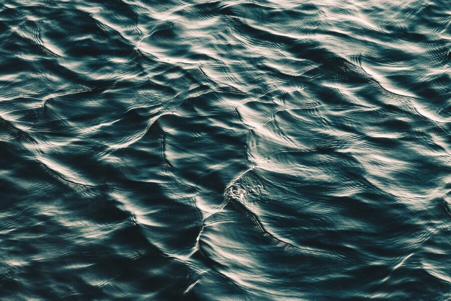 photo blue waves open ocean