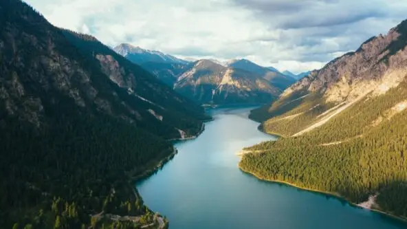 photo of a mountain lake or surface water resources | credit Johannes Ludwig for unsplash
