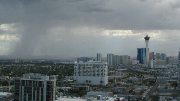 photo thunderstorm over Las Vegas, Nevada, USA; source Las Vegas Weekly