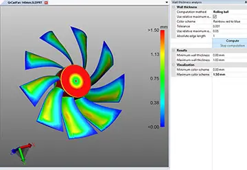 3DViewStation advances 3D CAD model analysis, e.g. wall thickness measurements & analysis, heat mapping