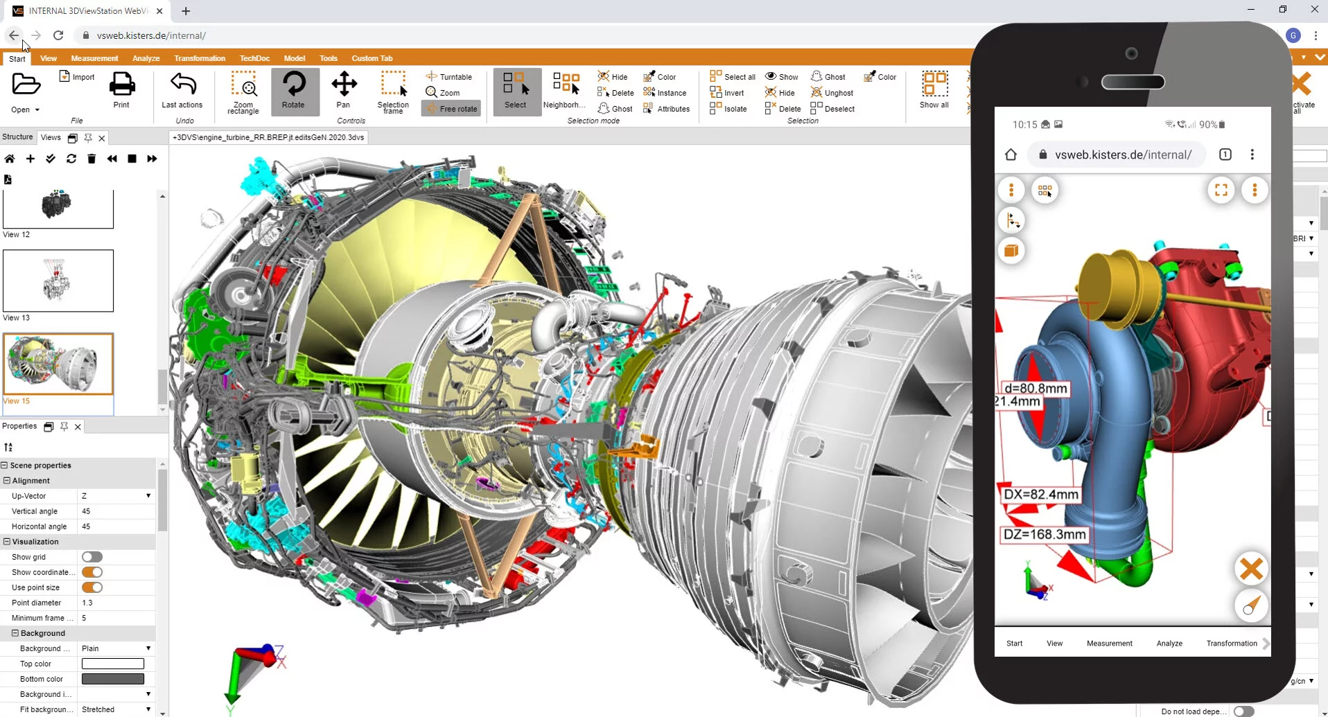 3D visualization for remote work in manufacturing - Kisters