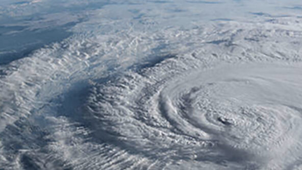 aerial photo of a hurricane | source oist.jp Okinawa Institute of Science and Technology (OIST)