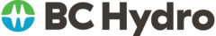 BC Hydro logo with green and blue emblem bisected by white letter 