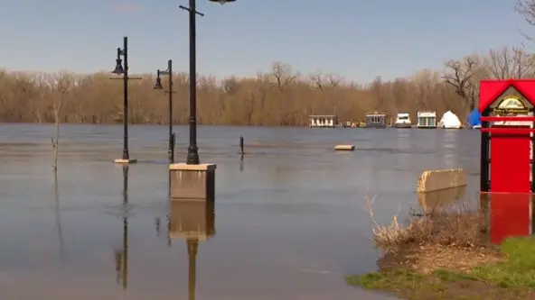 Red Wing, MN Levee Park flooded 26 Apr 2023; more natural hazards to impact Central States