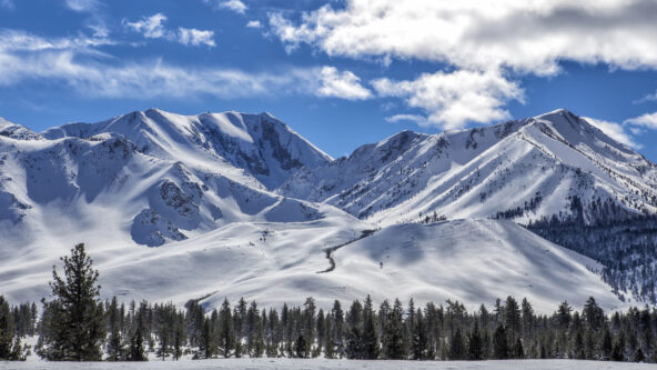 After record setting snowfall this past winter, Mammoth Mountain Ski Resort in California has extended its ski season into August. | pc Mike Sington