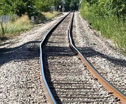 photo of a Red Line sun kink or warped train track / rail track on August 5, 2023 | photo credit Austin, Texas Capital Metro CapMetro