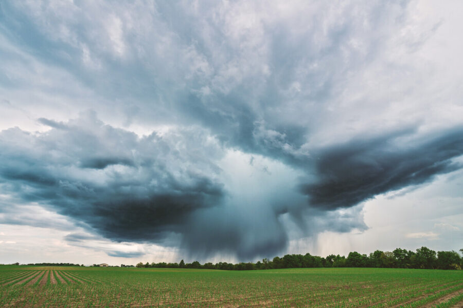 photo of a microburst thunderstorm | credit NOAA