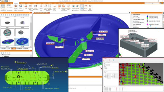Screen capture of 3DViewStation | dimensioning tools ease manufacturing quality assurance