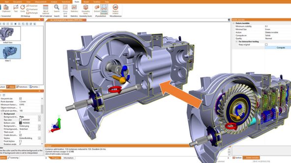Internal geometries removed to protect IP & streamline data transfer with 3DViewStation